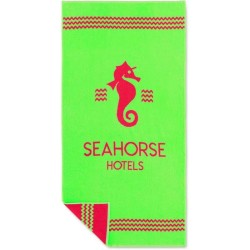 2barevná tkaná plážová osuška