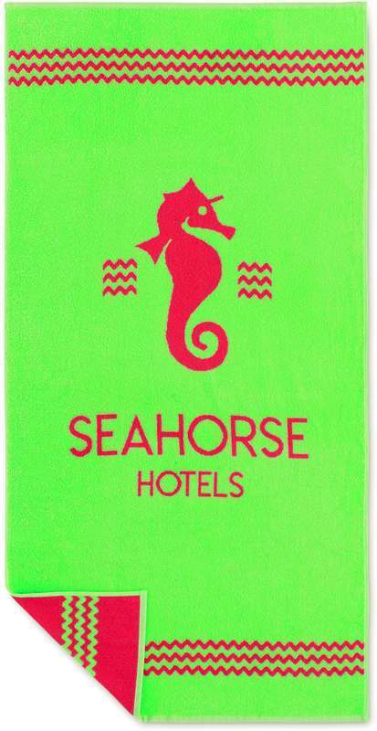 2barevná tkaná plážová osuška