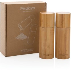 Sada bambusových mlýnků na sůl a pepř Ukiyo