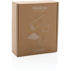 Sada bambusových mlýnků na sůl a pepř Ukiyo