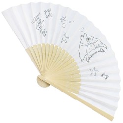 Dětský vějíř na vymalování - ryby