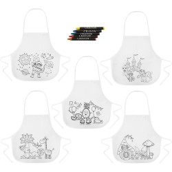 Dětská zástěra k vybarvení