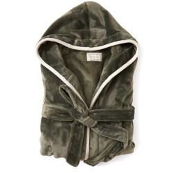 Luxusní župan VINGA Louis z plyšového RPETu velikost L-XL