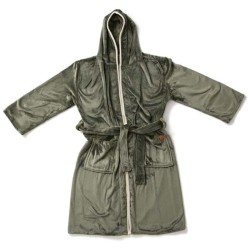 Luxusní župan VINGA Louis z plyšového RPETu velikost L-XL