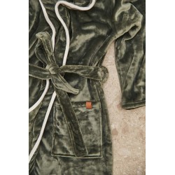 Luxusní župan VINGA Louis z plyšového RPETu velikost L-XL