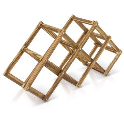 Dřevěný stojan na lahve