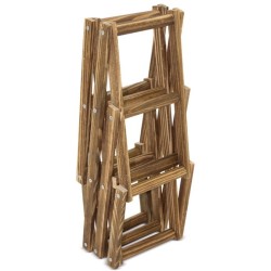 Dřevěný stojan na lahve