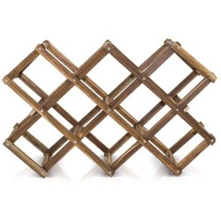 Dřevěný stojan na lahve