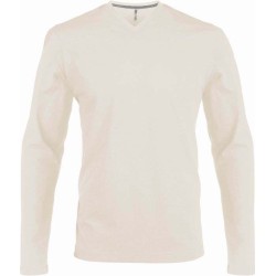 Pánské tričko dl.rukáv V-neck