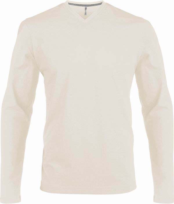 Pánské tričko dl.rukáv V-neck