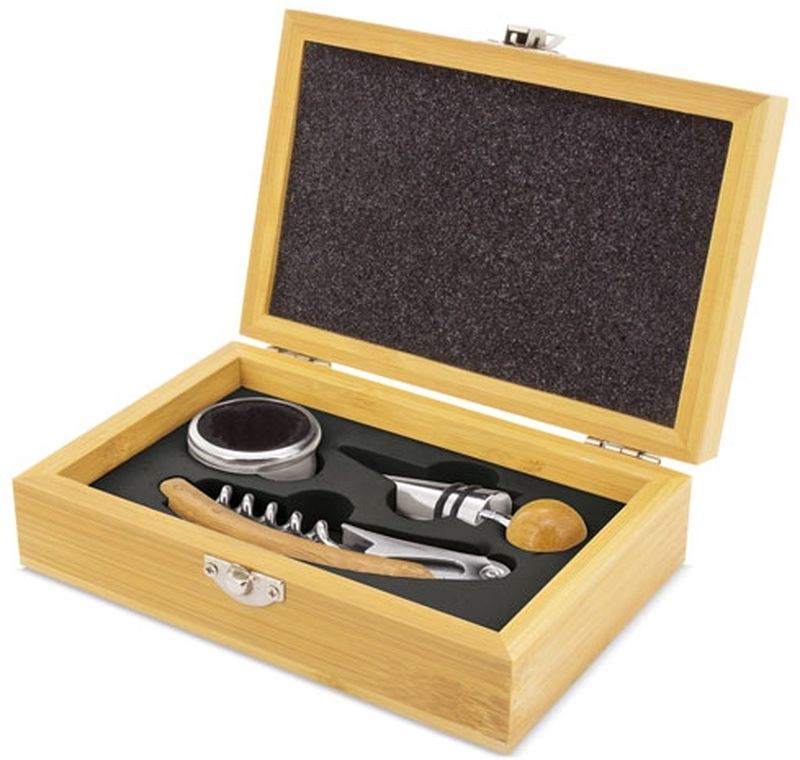 Bambusový set na víno