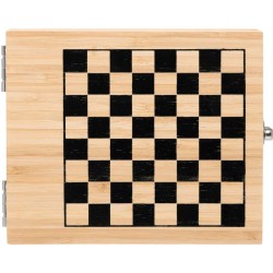 Sada na víno BAMBOO CHESS se šachovou hrou
