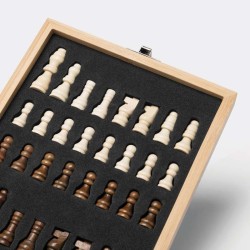 Sada na víno BAMBOO CHESS se šachovou hrou