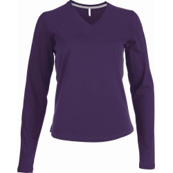 Dámské tričko dl.rukáv V-neck