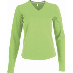 Dámské tričko dl.rukáv V-neck