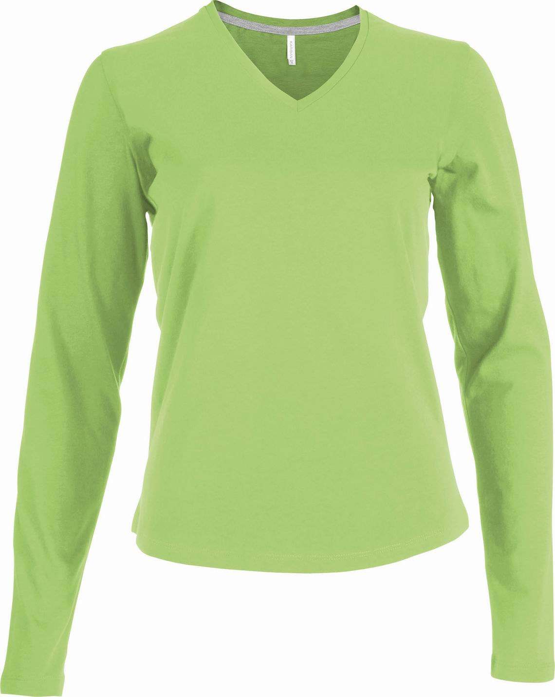 Dámské tričko dl.rukáv V-neck