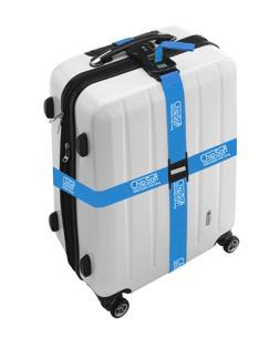 Dvojitý stahovací pás na kufr