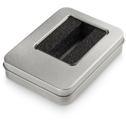 Velká kovová krabička s vložkou na větší flash disk