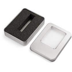 Velká kovová krabička s vložkou na větší flash disk