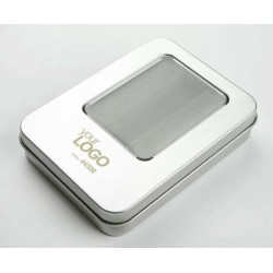 Velká kovová krabička s vložkou na větší flash disk