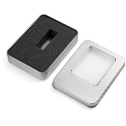 Velká kovová krabička s vložkou na menší flash disk