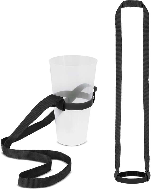 Šňůrka na krk s držákem na pití