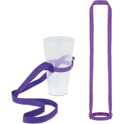 Šňůrka na krk s držákem na pití