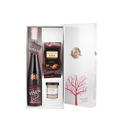 Mandlová višeň + káva + paštika