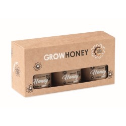 Beebee set Sada 3 sklenic medu