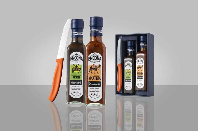 Sada 2 x omáčka ENCONA + nůž Victorinox