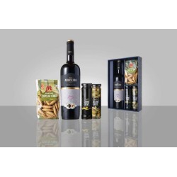 Sada víno 0,7l + 2x olivy + Picos