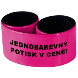 Široký reflexní náramek 34 cm  vč. 1 barevného potisku