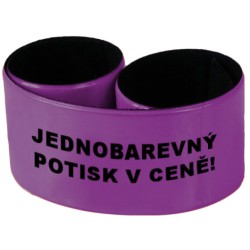 Široký reflexní náramek 34 cm  vč. 1 barevného potisku