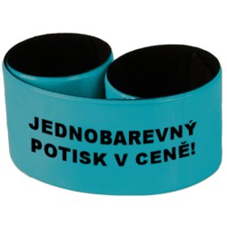Široký reflexní náramek 34 cm  vč. 1 barevného potisku