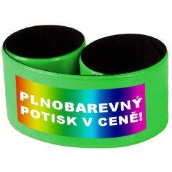 Široký reflexní náramek 34 cm  vč. plnobarevného potisku