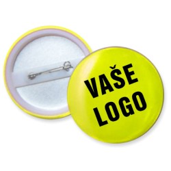 Reflexní odznak 5,5 cm vč.1 barevného potisku