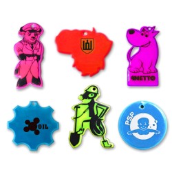 Reflexní klíčenka do velikosti 5 cm vč.potisku