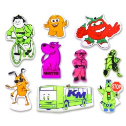 Reflexní klíčenka do velikosti 5-7 cm s potiskem