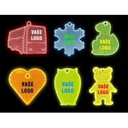 Reflexní odrazka do velikosti 7 cm vč.potisku