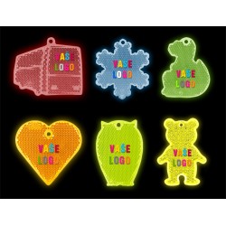 Reflexní odrazka do velikosti 7 cm vč.barevného potisku