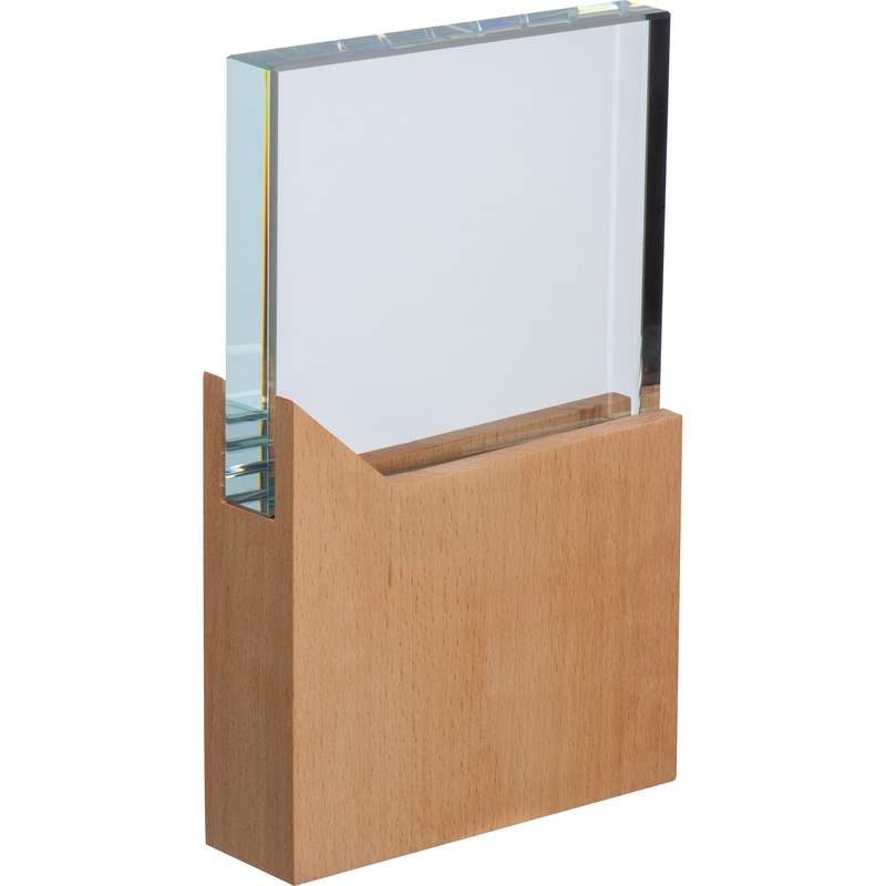 Trofej s dřevěným podstavcem