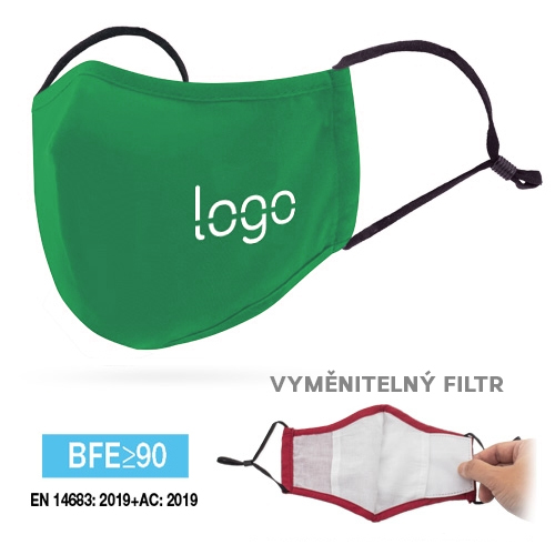 Obličejová rouška s kapsou