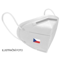 Respirátor s potiskem české vlajky