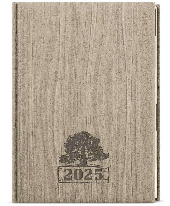 Týdenní diář - Oskar - wood - A5