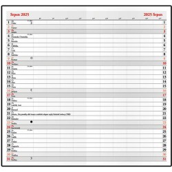 Měsíční diář - Františka - PVC