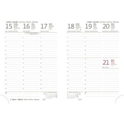 Diář týdenní B6 Double s poutkem na propisku