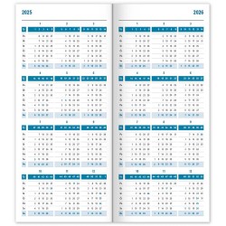 Kapesní diář, plánovací měsíční