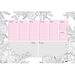 Stolní plánovač A2 - týd. mapa - 30 listů - antistres