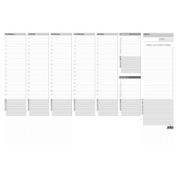 Stolní plánovač A2- týd. mapa s lištou -50 l