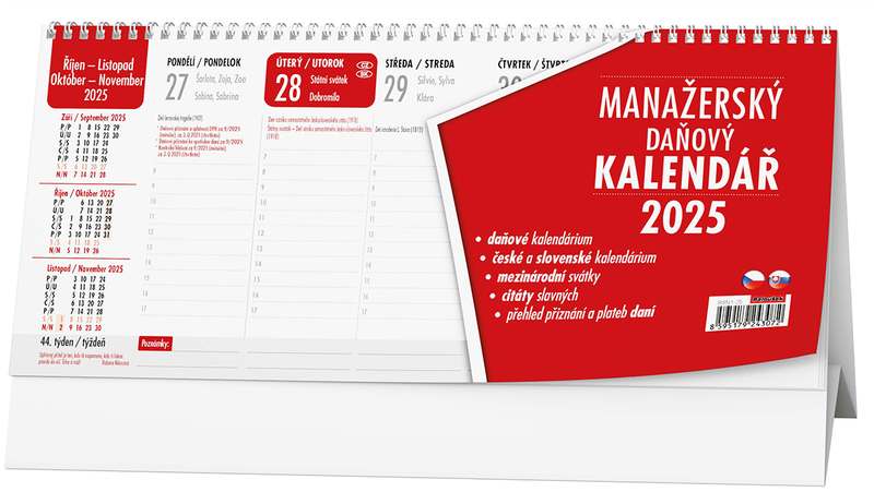 Stolní kalendář - Manažerský kalendář (daně)